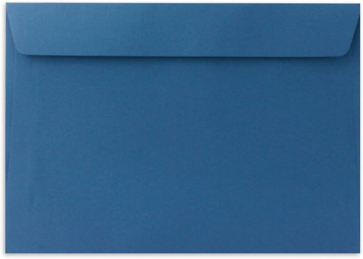 75x Briefumschläge DIN C5 Royalblau (Blau) - 16,2 x 22,9 cm - Haftklebung - Edle Kuverts für grosse