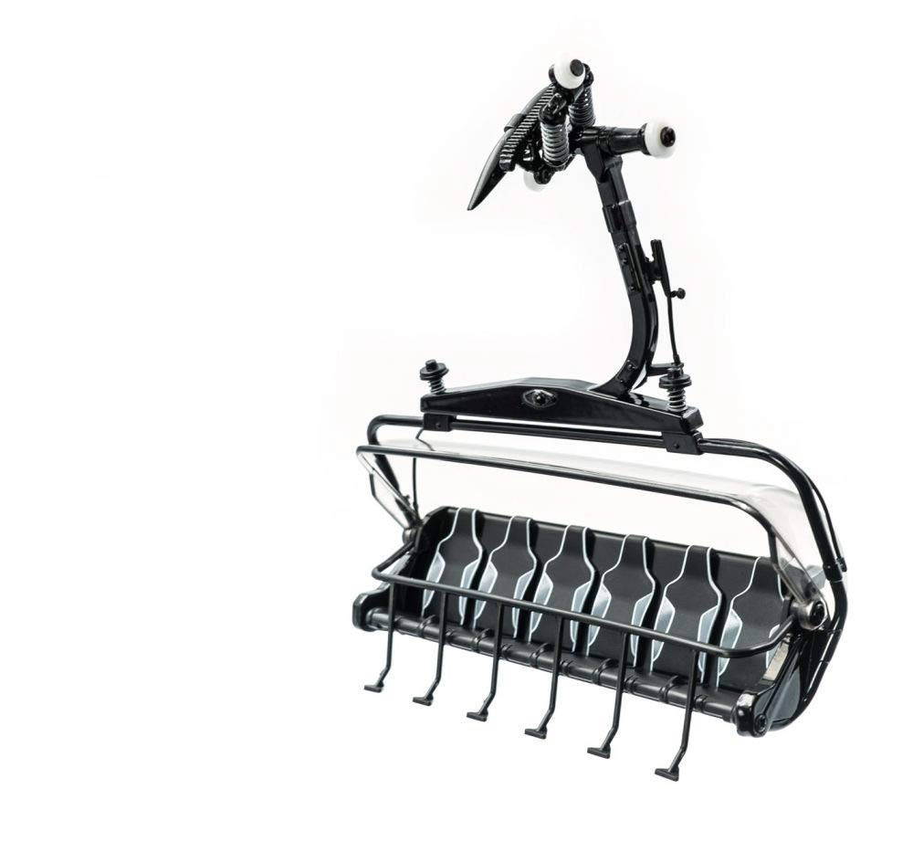 Jägerndorfer JC86505, 6er Sessel D-Line schwarz/grau Massstab 1:32 Seilbahn