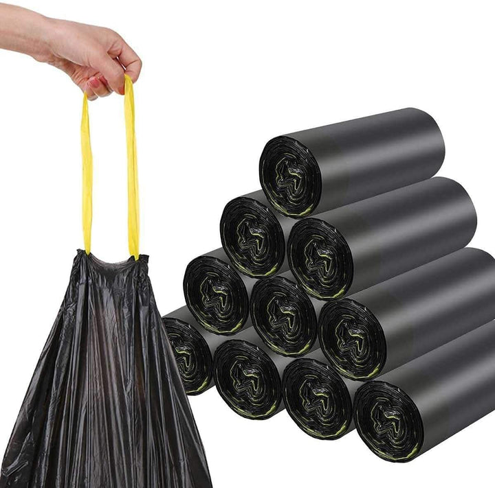 starke Müllbeutel MIT ZUGBAND 35L, 50L, 60L oder 120L - Rollenanzahl wählbar (60L - 10 Rollen á25),