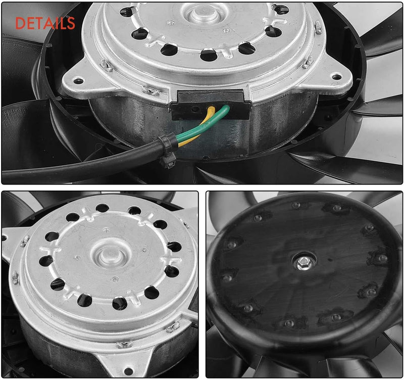 Frankberg Lüfter Motorkühlung Kühlerlüfter Kompatibel mit A4 8E2 B6 1.6L-2.0L 2000-2004 A6 4B2 C5 2.