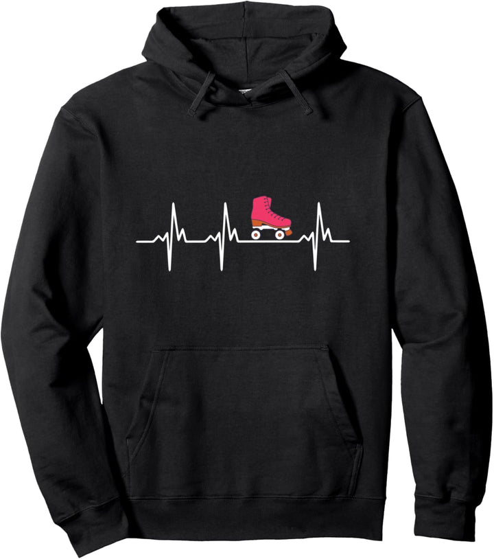 Heartbeat Ecg Rollschuhe Rollschuhe Inlineskating Pullover Hoodie