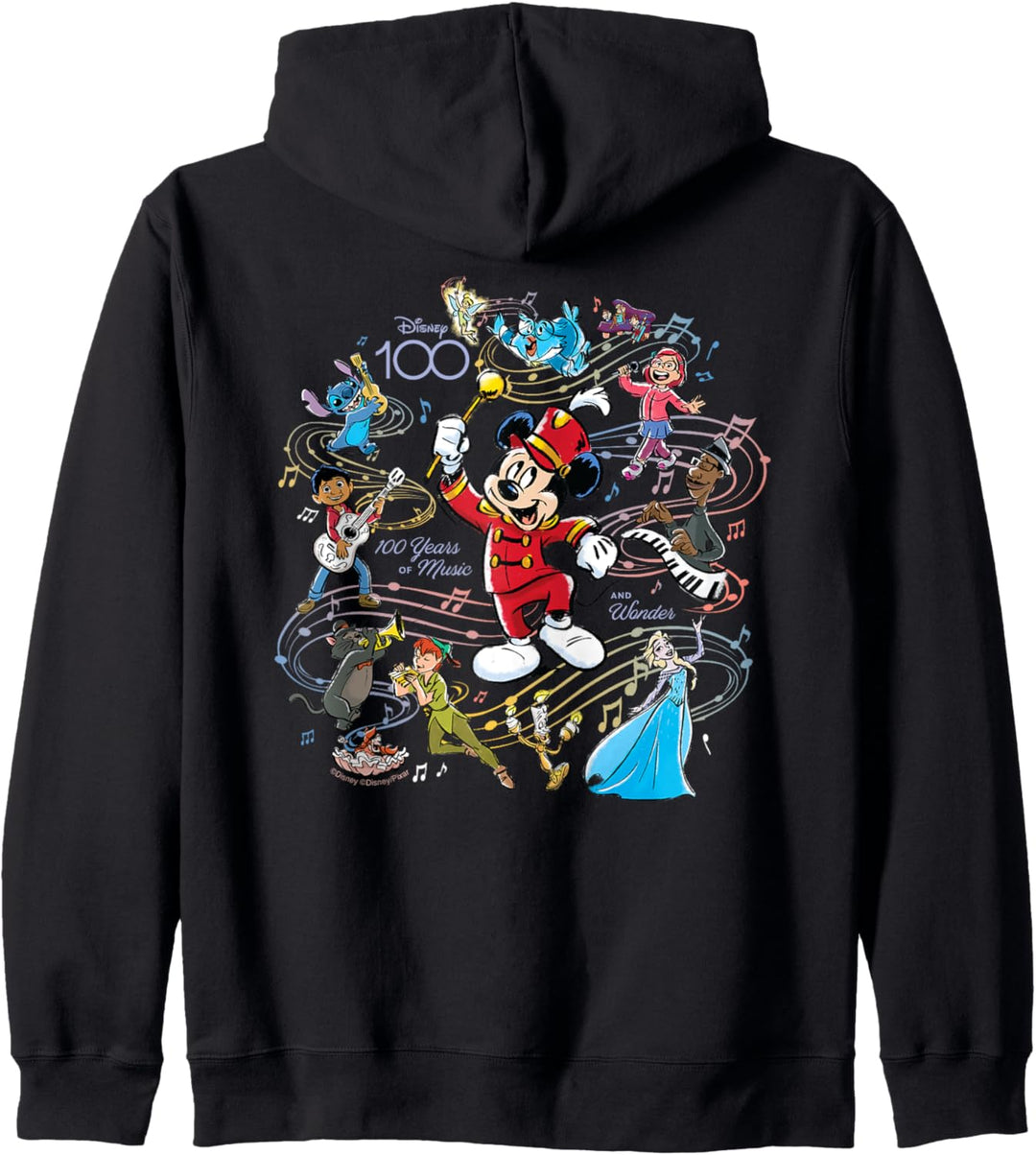 Disney 100 Years of Music and Wonder Mickey Full Color D100 Kapuzenjacke
