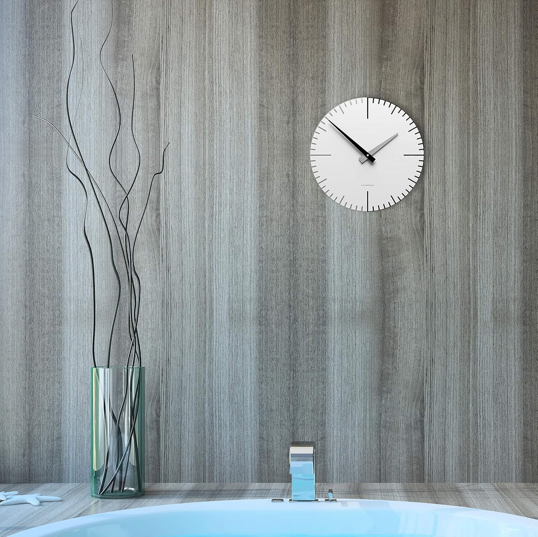 CalleaDesign 36 cm Exacto Aluminium Wanduhr, Aluminium
