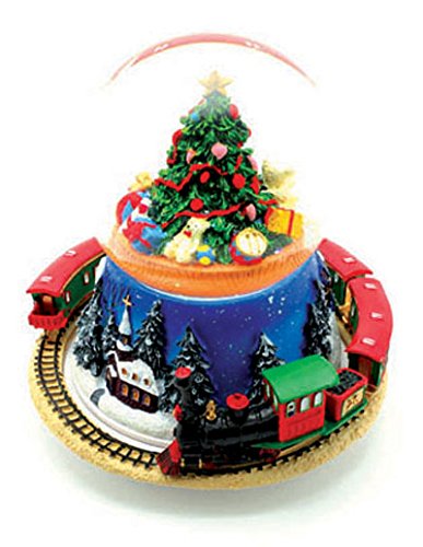 Spieluhrenwelt MMM GmbH, 858263 Spieluhr Schneekugel mit Tannenbaum und Zug