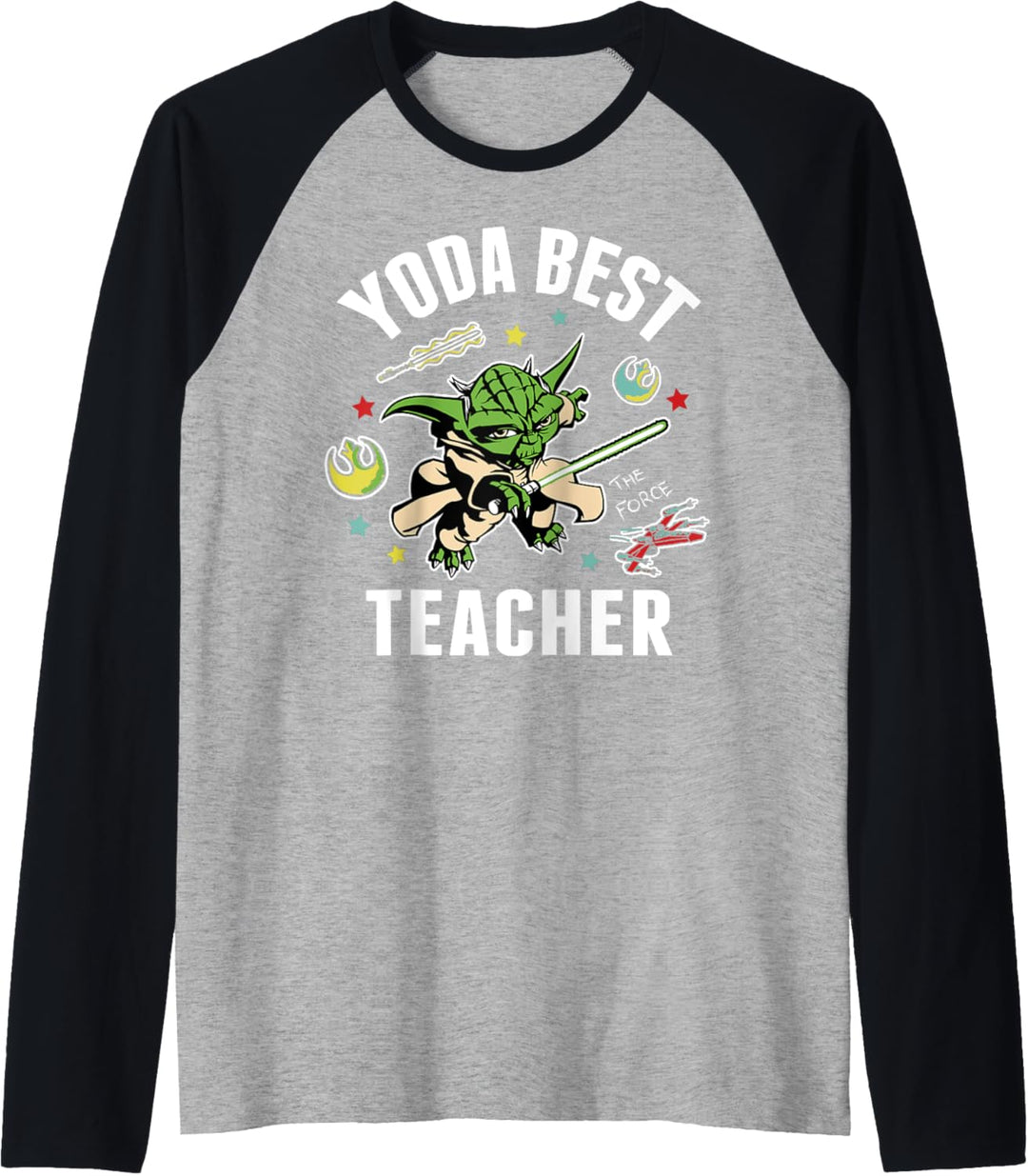 Star Wars Yoda Best Teacher Icons Raglan