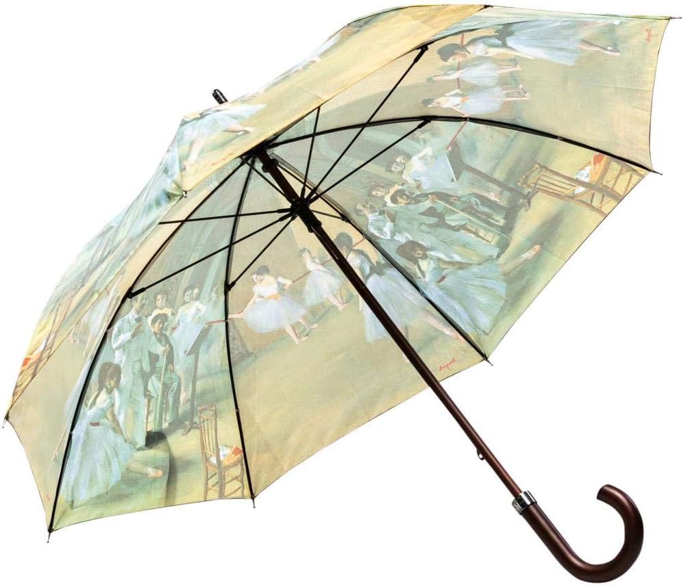LUCKYWEATHER Regenschirm Stockschirm Damen Motiv Degas Ballet Class I Stockregenschirm gross und sta