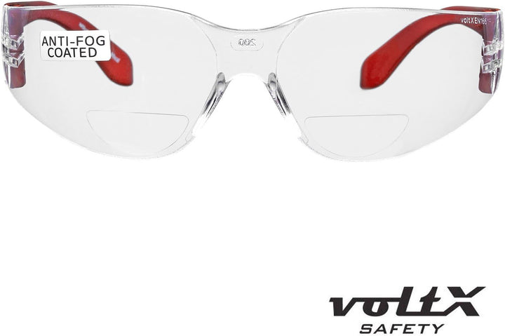 3 x voltX ‘GRAFTER’ BIFOKALE (GEMISCHT: 1x Klar 1x Gelb 1x Rauchgrau +1.0 Dioptrie) Leichtgewichts I