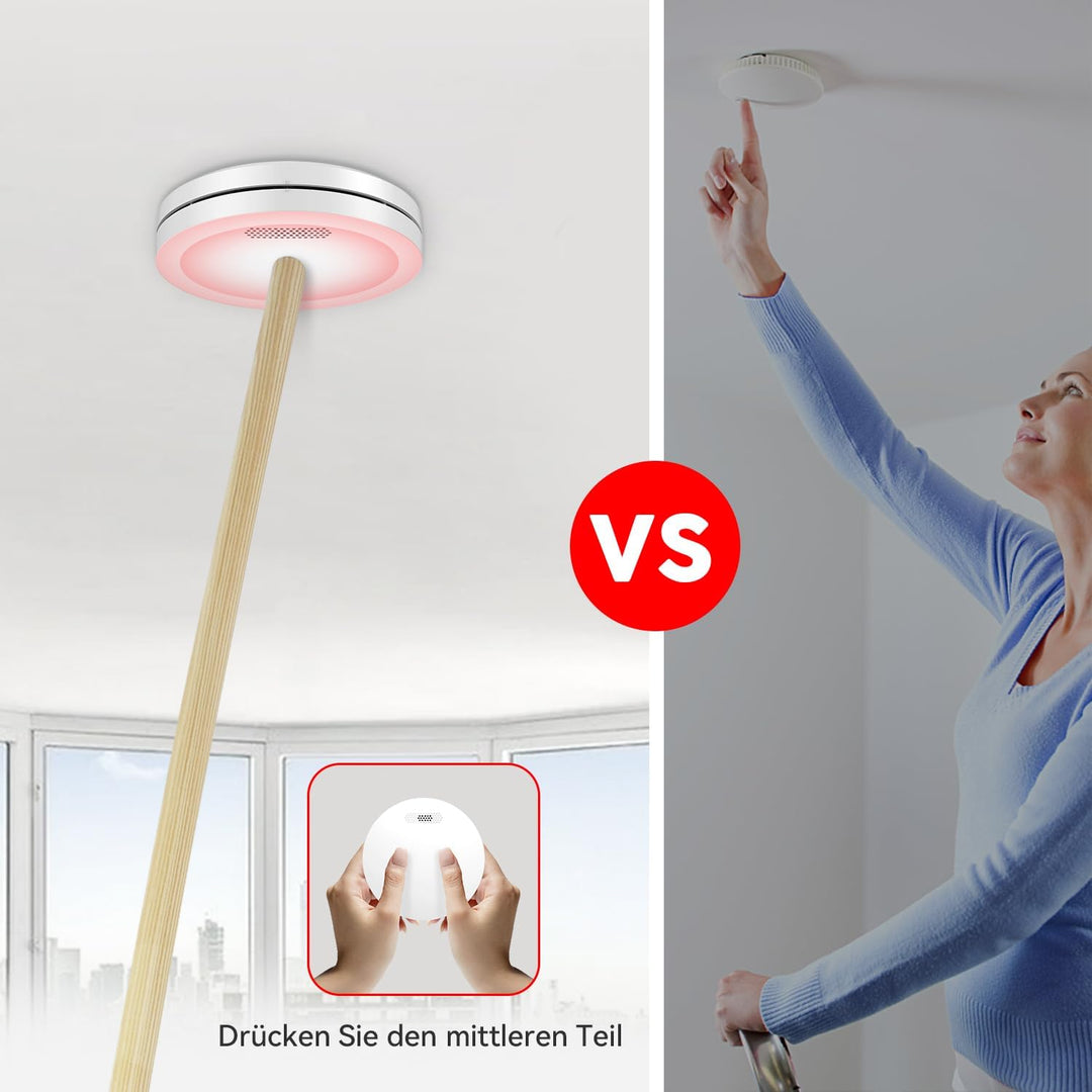 CPVAN Rauchmelder 10 Jahre Batterie - Kein Batteriewechsel Erforderlich, TÜV Zertifiziert Rauchwarnm