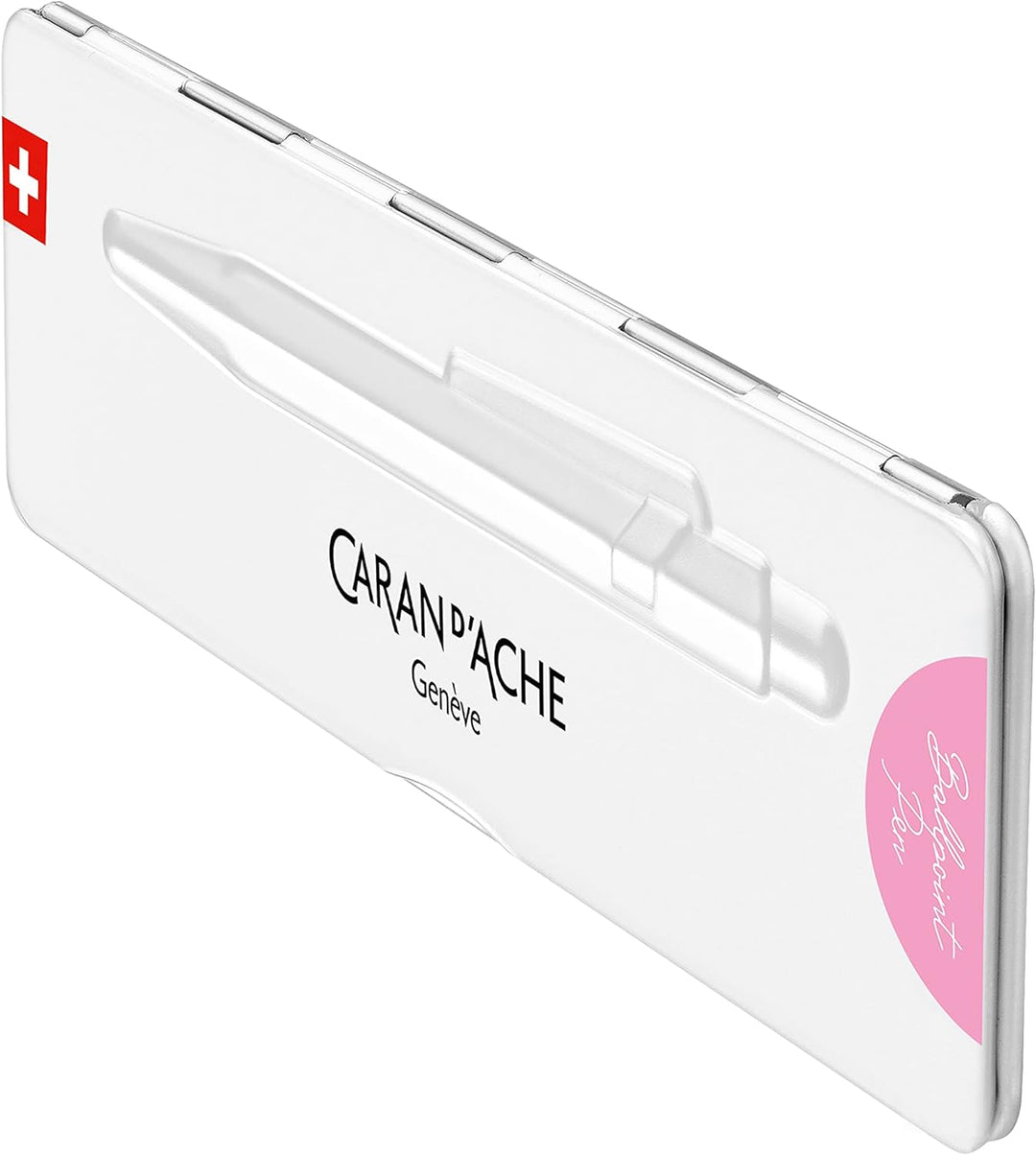 Caran d'Ache Kugelschreiber 849 Colormat-x in der Farbe Rosa mit Etui, 0849.591