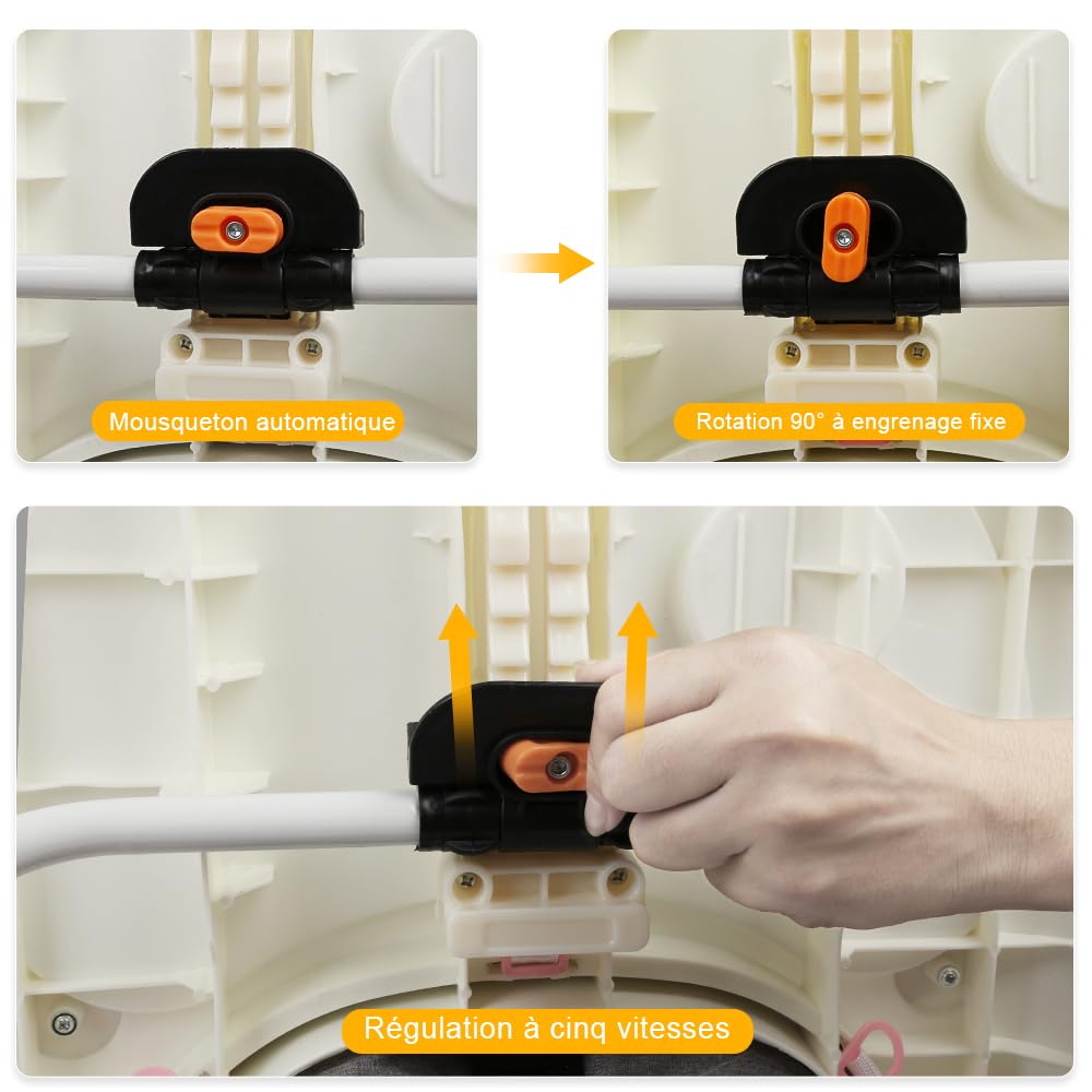 Lauflernhilfe für Babys, mit Spielset und Bodenmatte, robust, faltbar, mit 5 verstellbaren Positione
