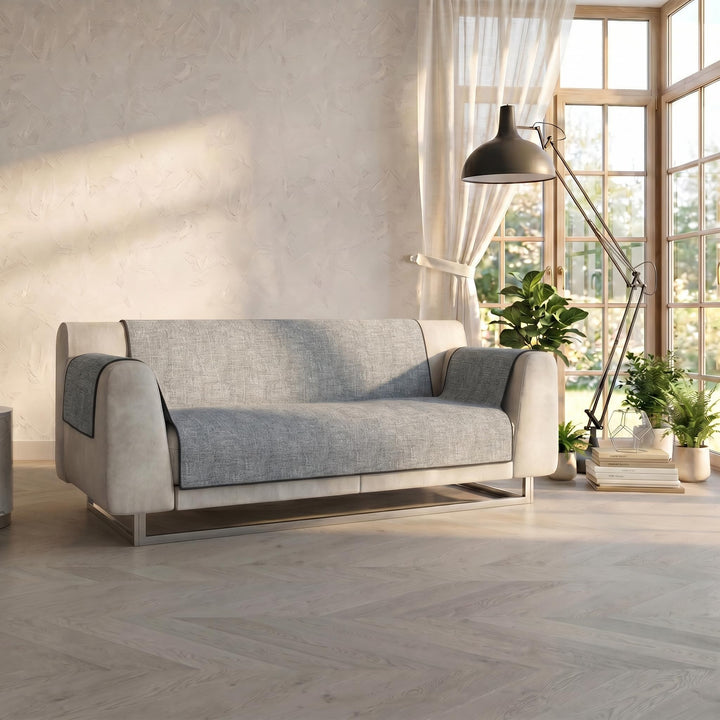 Italian Bed Linen Comfortable Sofa Blanket, dunkelgrau, 3 Plätze 3 Plätze Dunkelgrau, 3 Plätze Dunke