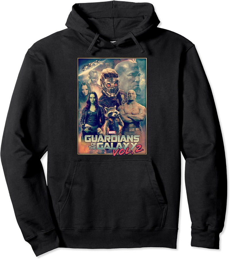 Marvel Guardians Of The Galaxy Vol. 2 Group Poster Pullover Hoodie