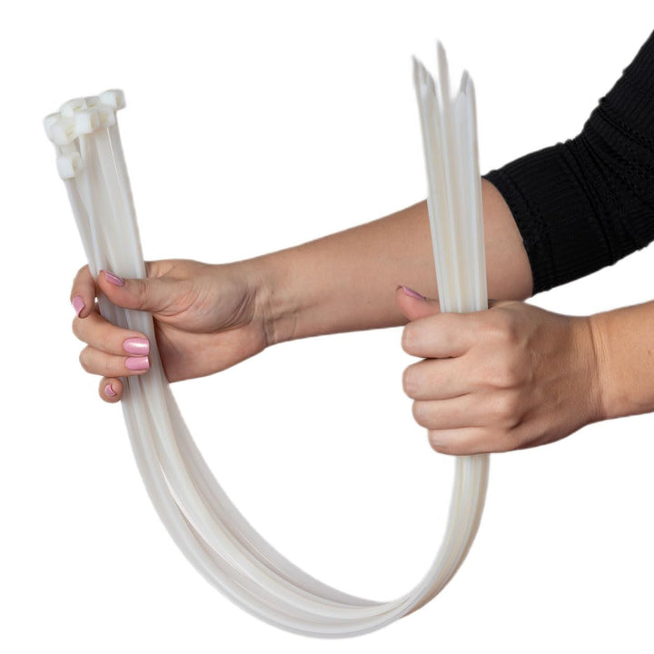 ERKO 100 Stück professionelle Kabelbinder 780 x 9,0 mm, Halter für den Kabelweg Halter für Kabelbind