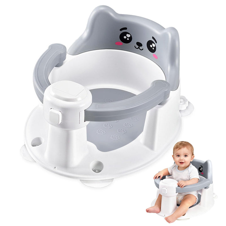 Badewannensitz Baby ab 6 Monate, Badesitz Baby Badewanne Sitz, Rutschfester badesitz baby mit 4 Saug