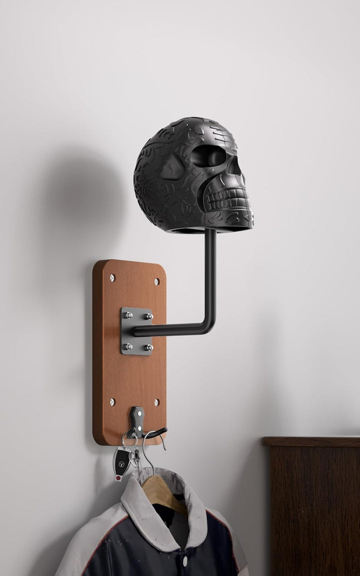 Totenkopf helmhalter Wandhalterung, Helm-Aufbewahrungsregal,