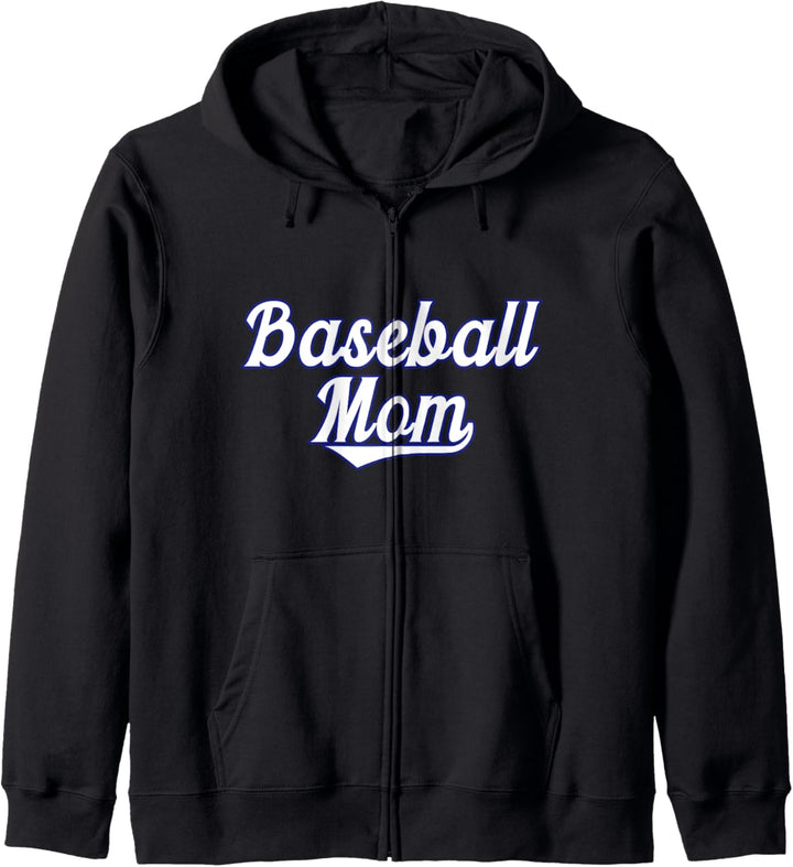 Classic Baseball Mom with Swooping Text Kapuzenjacke