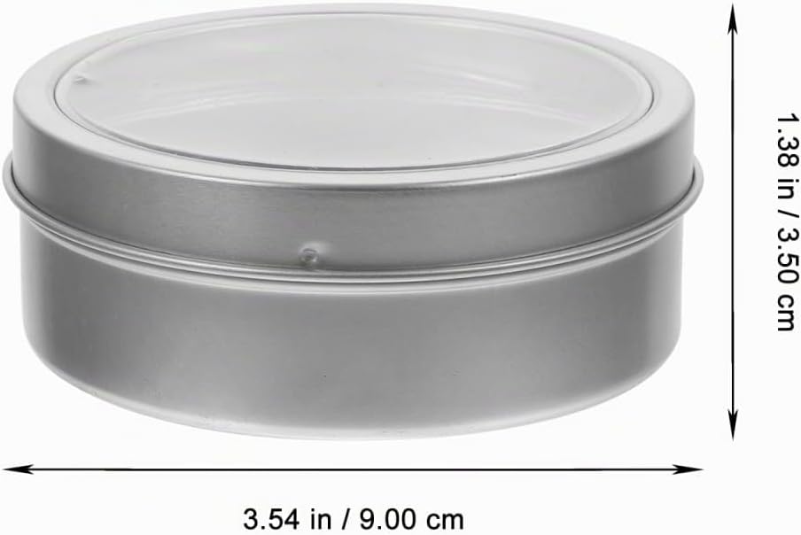 DOITOOL 4 Stück Magnetische Aufbewahrungsbox kann Kühlschrank Behälter für Gewürze Metallbehälter mi