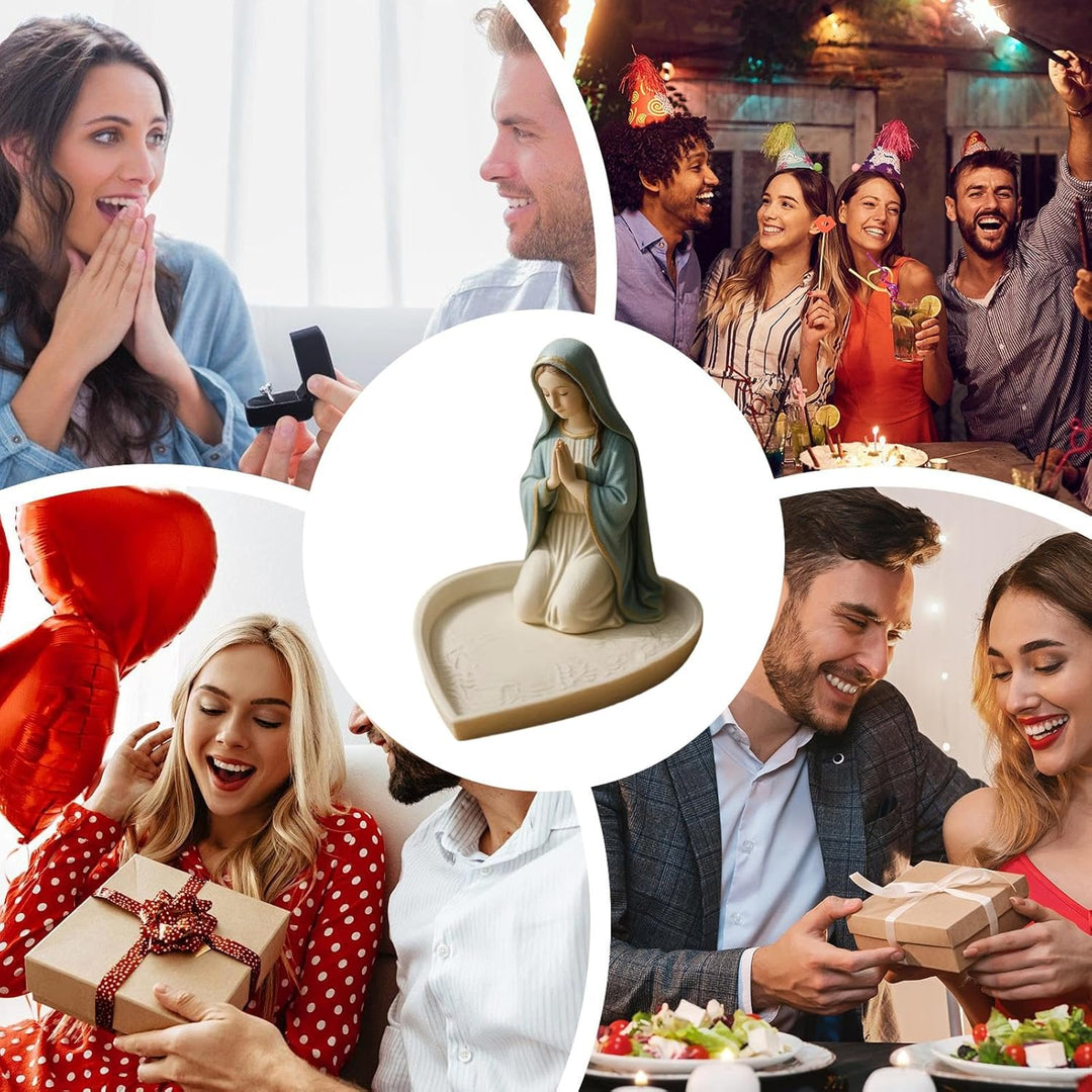 Mary Betender Rosenkranzhalter, Präsentationsständer für Halskette, Vintage-Katholischer Rosenkranzh