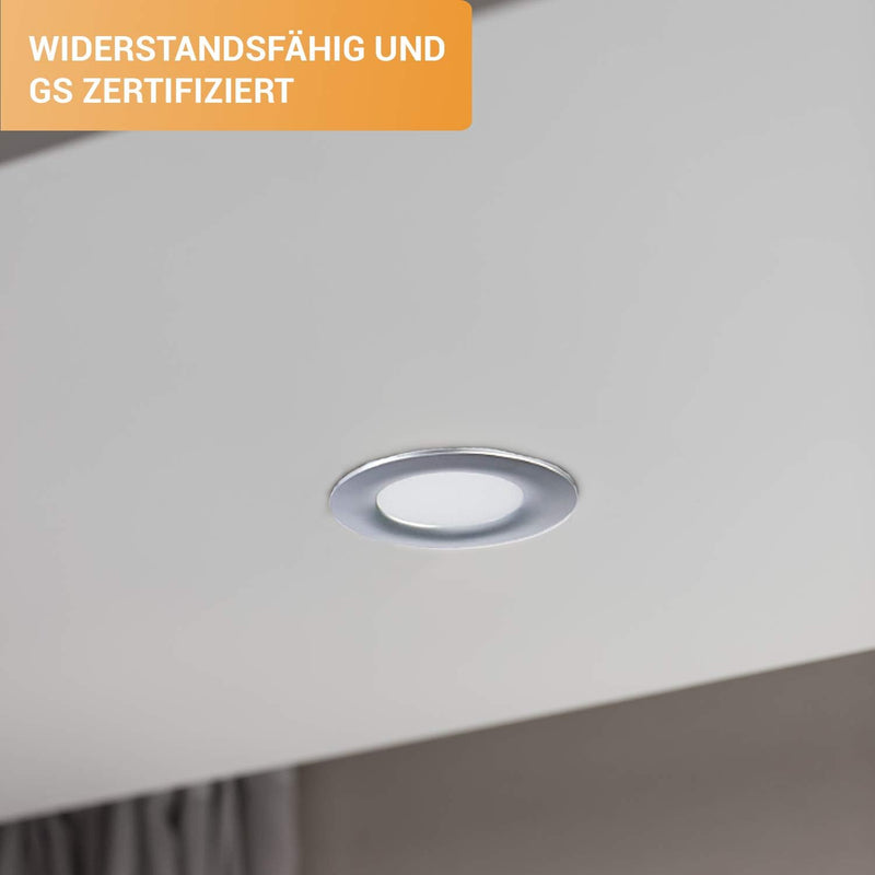 TEVEA® Ultra Flach LED Einbaustrahler IP44 dimmbar für den Wohnbereich | auch für das Bad geeignet |