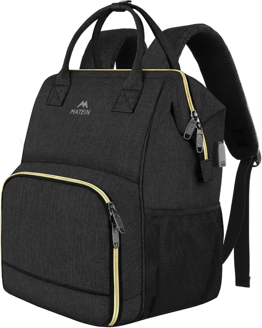 MATEIN Lunch Rucksack für Frauen, isolierter Kühlrucksack Lunchtasche mit USB-Ladeanschluss für Männ