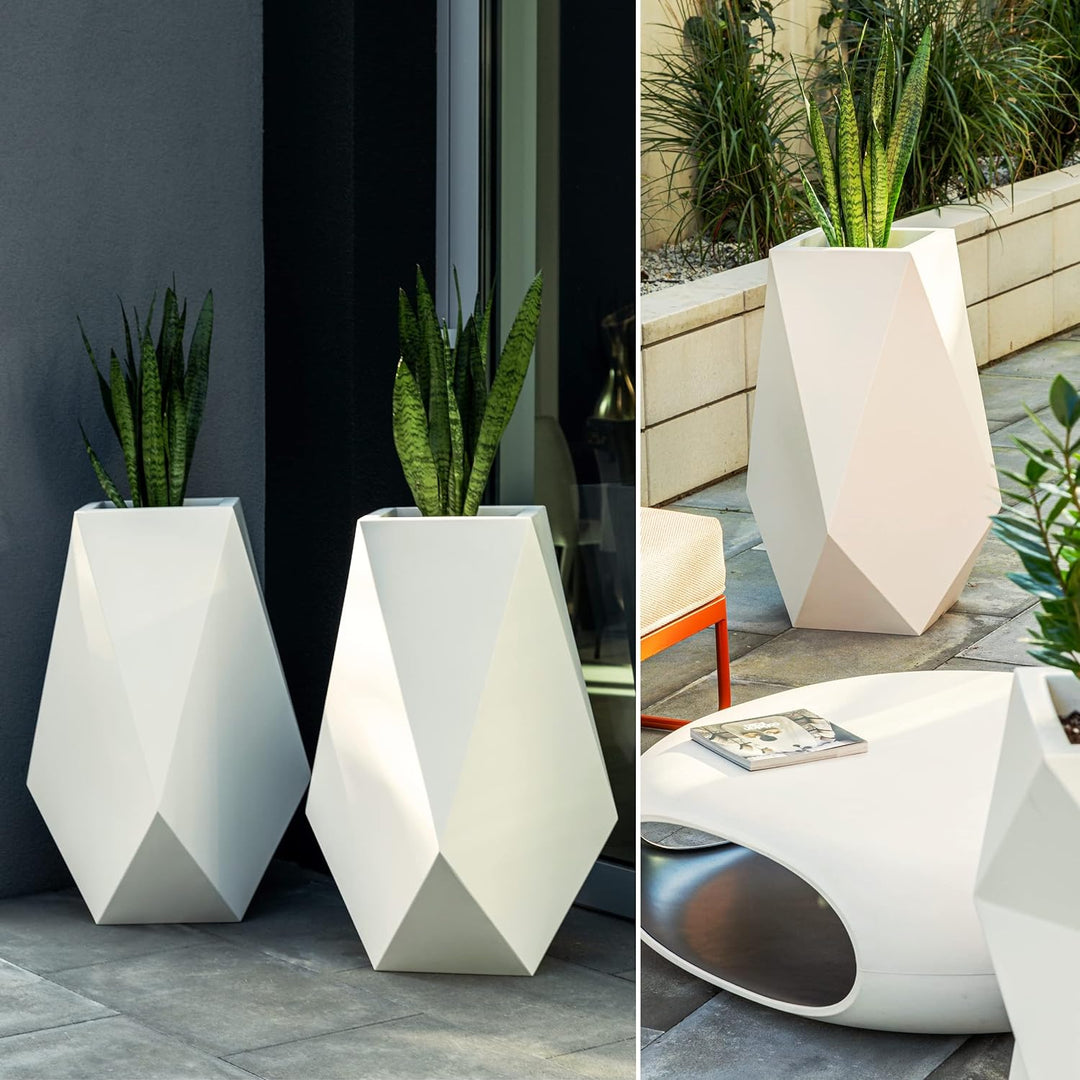 Monumo®️ Leuchtender Blumentopf Gross 80 cm x 42 cm x 42 cm | geeignet für Haus, Büro, Garten, Patio