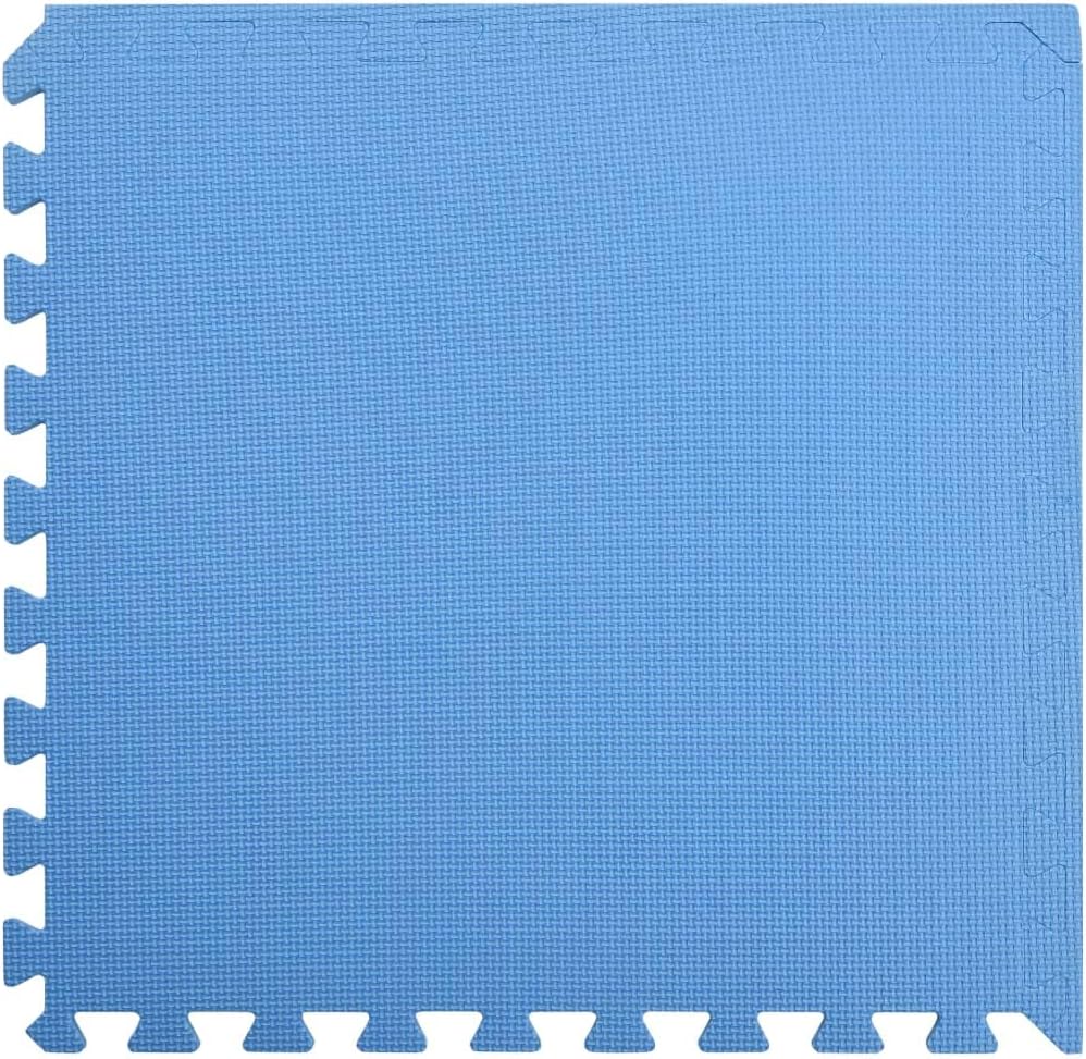 vidaXL 6X Bodenmatte 2,16 m² Eva-Schaum Blau Schutzmatten Puzzlematten Bodenschutzmatten Sportmatten