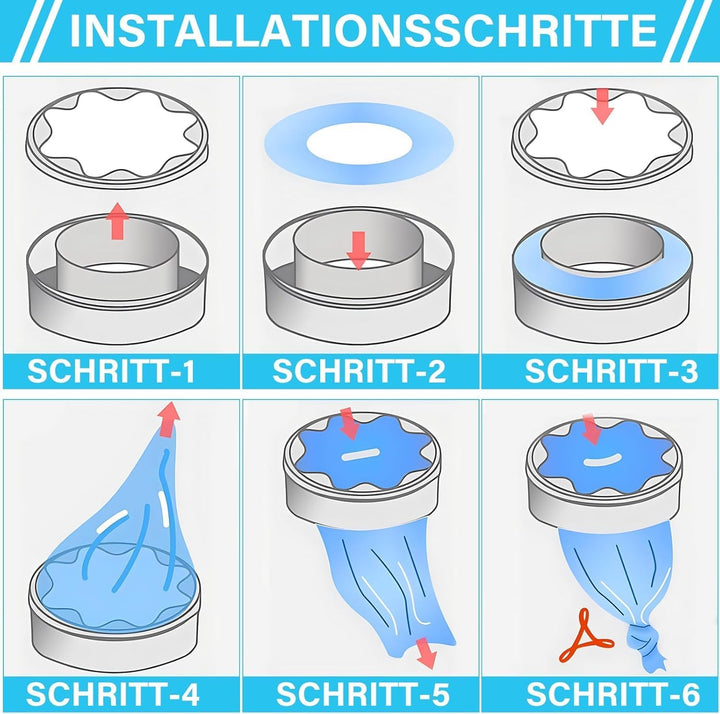 10 Stück Windeleimer Nachfüllkassetten,Nachfüllfolie Windeleimer kompatibel mit tommee tippee, 10 St