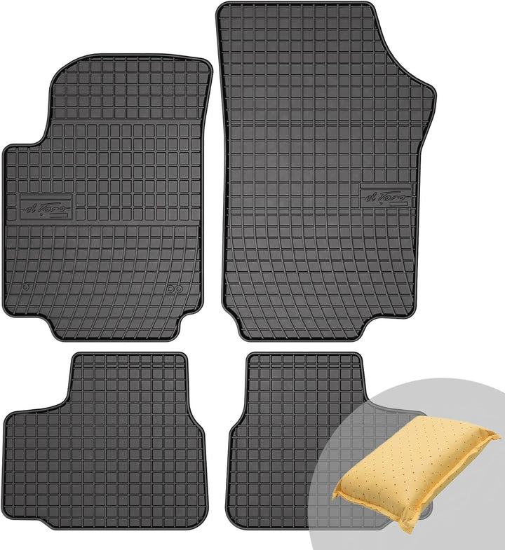 FROGUM El Toro Gummimatten Ganzjähriges-Set von Autofussmatte Auto Fussmatten für SEAT Mii 2011-19,