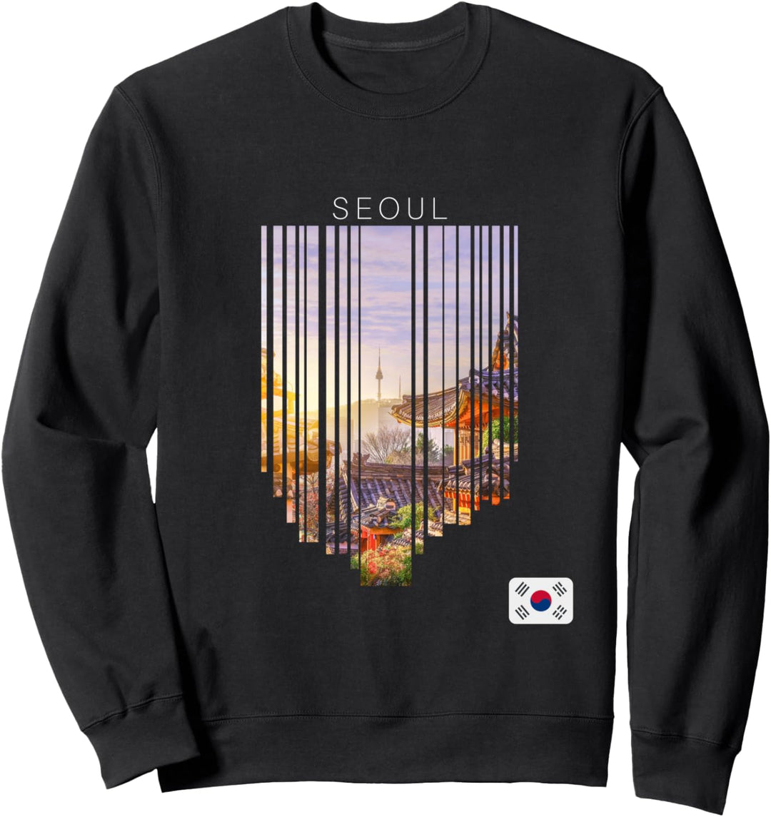 Seoul Südkorea Flagge Sweatshirt