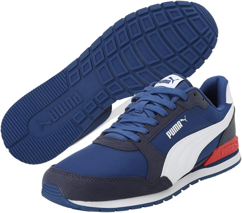 PUMA Unisex St Runner V3 Nl Sneaker 42 EU Blazing Blue White Peacoat, 42 EU Blazing Blue White Peaco