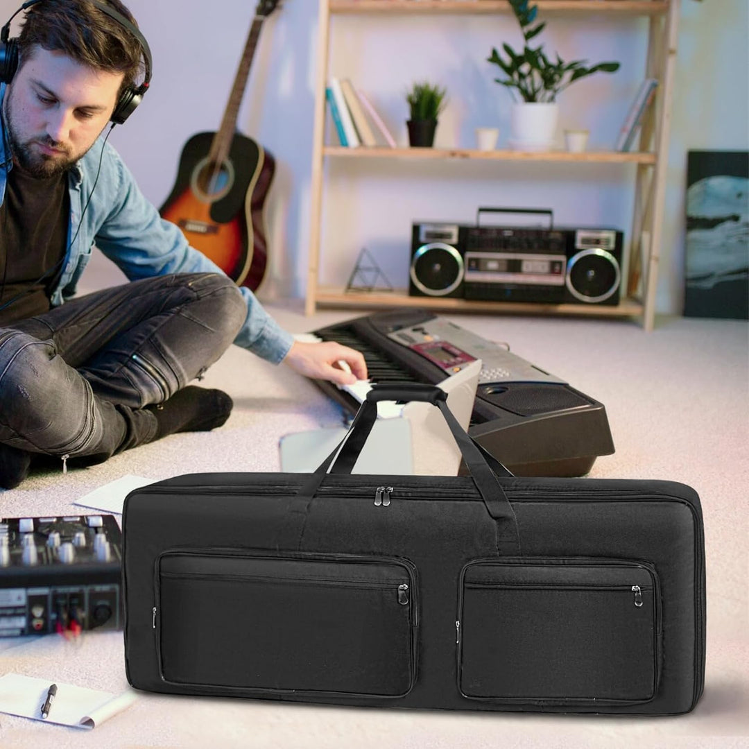 SUNDOY Keyboard Tasche – Gig Bag aus 600D Robustes Oxford-Gewebe, 10mm Schaumstoffpolsterung, Perfek