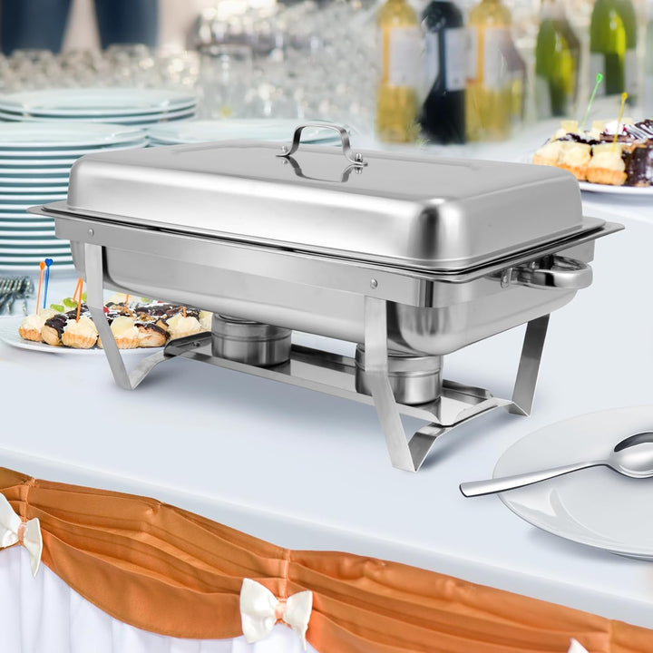 Chafing Dish Profi Set Toulouse, Edelstahl Warmhaltebehälter, Speisewärmer, Rechaud, Chafing Dishes