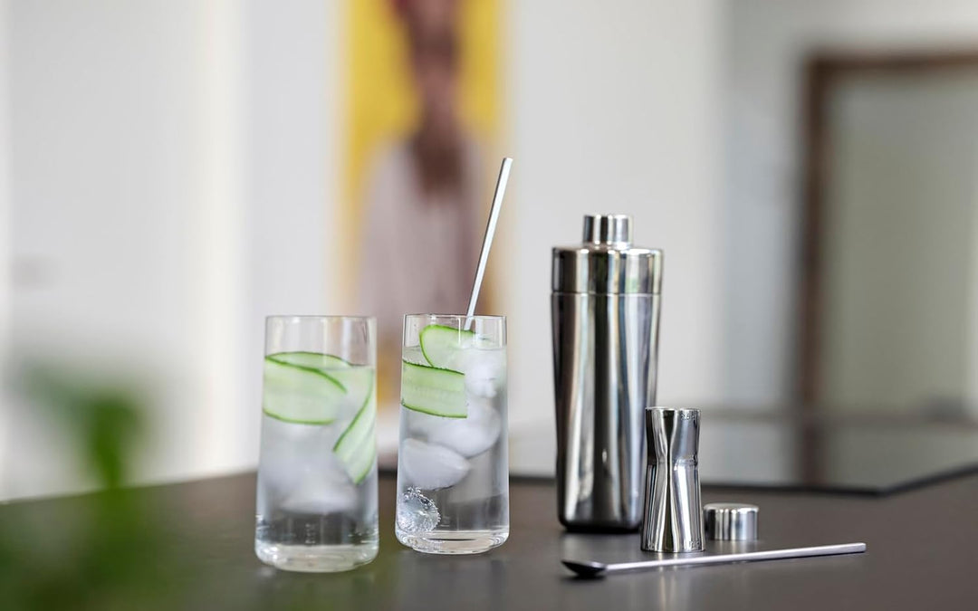 Zone Rocks Shaker Dia. 7 x 23 cm 400 ml Polished Steel 0,4 liter - dia. 7,8 cm Polished Steel, 0,4 l