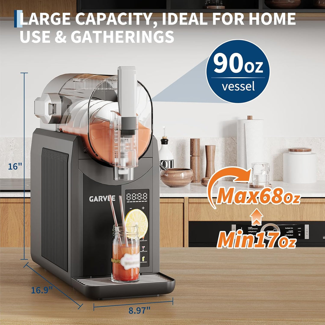 Slush Maschine, 6-in-1 Slush Ice Maker,2 l, 7 Smarten Programma, Softeismaschine Für Zuhause, Automa