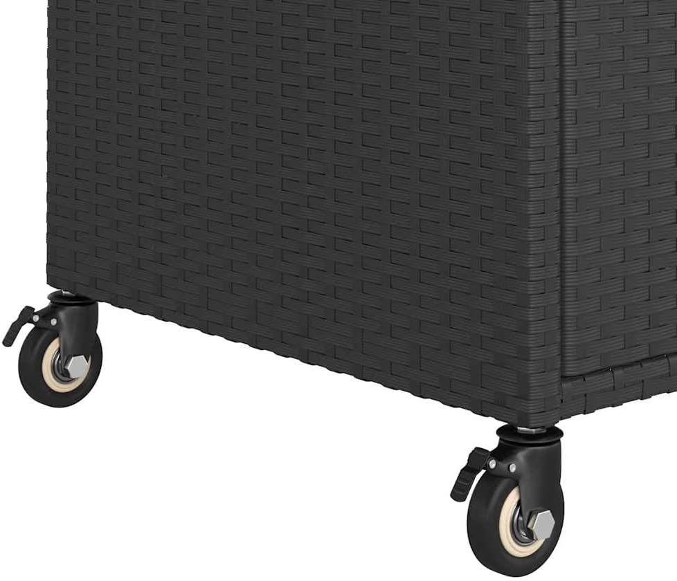 vidaXL Barwagen mit Schublade 4 Rollen Servierwagen Teewagen Küchenwagen Beistellwagen Arbeitswagen