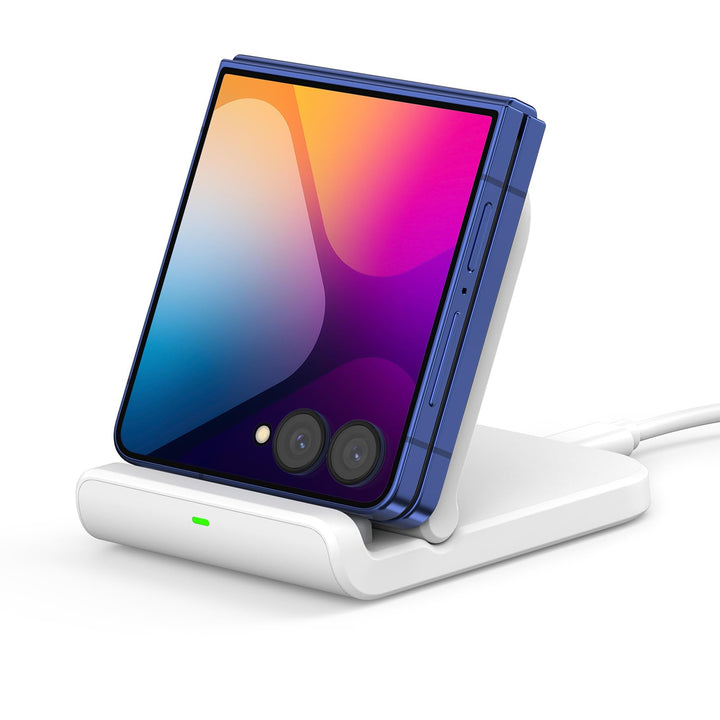 SwanScout Faltbare Induktive Ladestation für Samsung Galaxy Z Flip 7/7 FE 6/5/4/3 & Moto Razr 60/50/