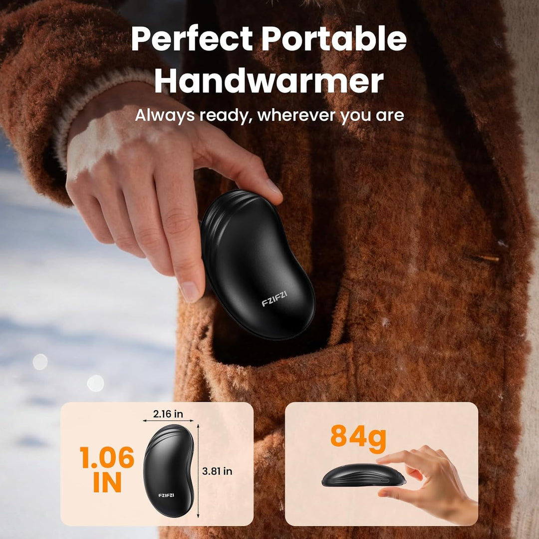Handwärmer Elektrisch, 2er Set Elektrische Handwärmer Magnetisch 6000mAh, 3 Heizstufen bis 57°C,Gesc