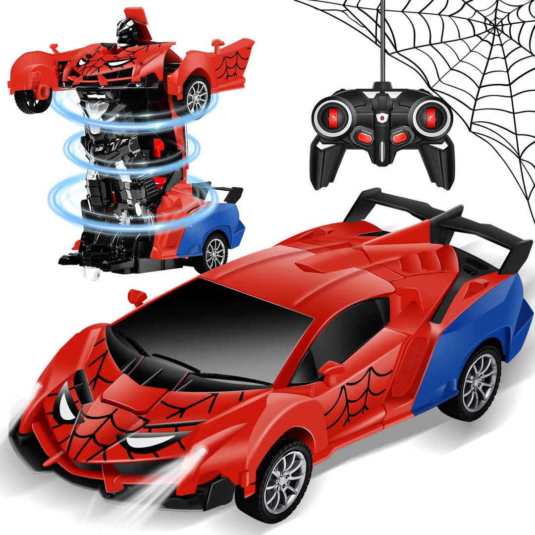 Ferngesteuertes Auto Roboter, Transformator Spielzeug für Junge Mädchen ab 3 4 5 6 7 8 9+ Jahre, RC
