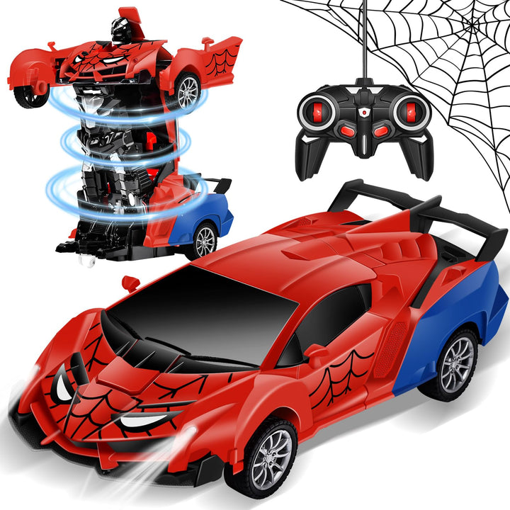 Ferngesteuertes Auto Roboter, Transformator Spielzeug für Junge Mädchen ab 3 4 5 6 7 8 9+ Jahre, RC