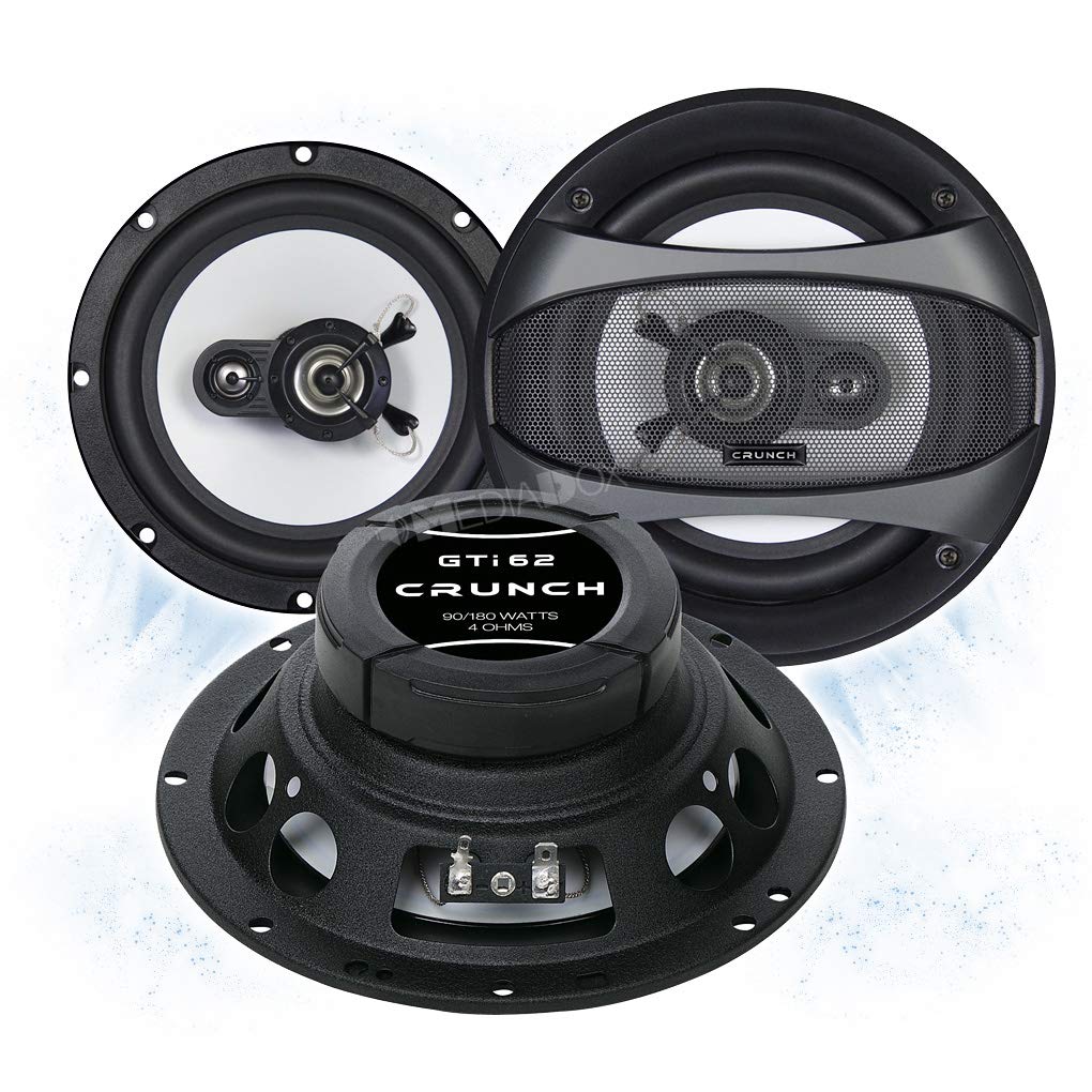 Mediadox Crunch GTI62 Front/Heck 16,5cm/165mm 2-Wege Koax Auto Lautsprecher/Boxen/Speaker kompatibel