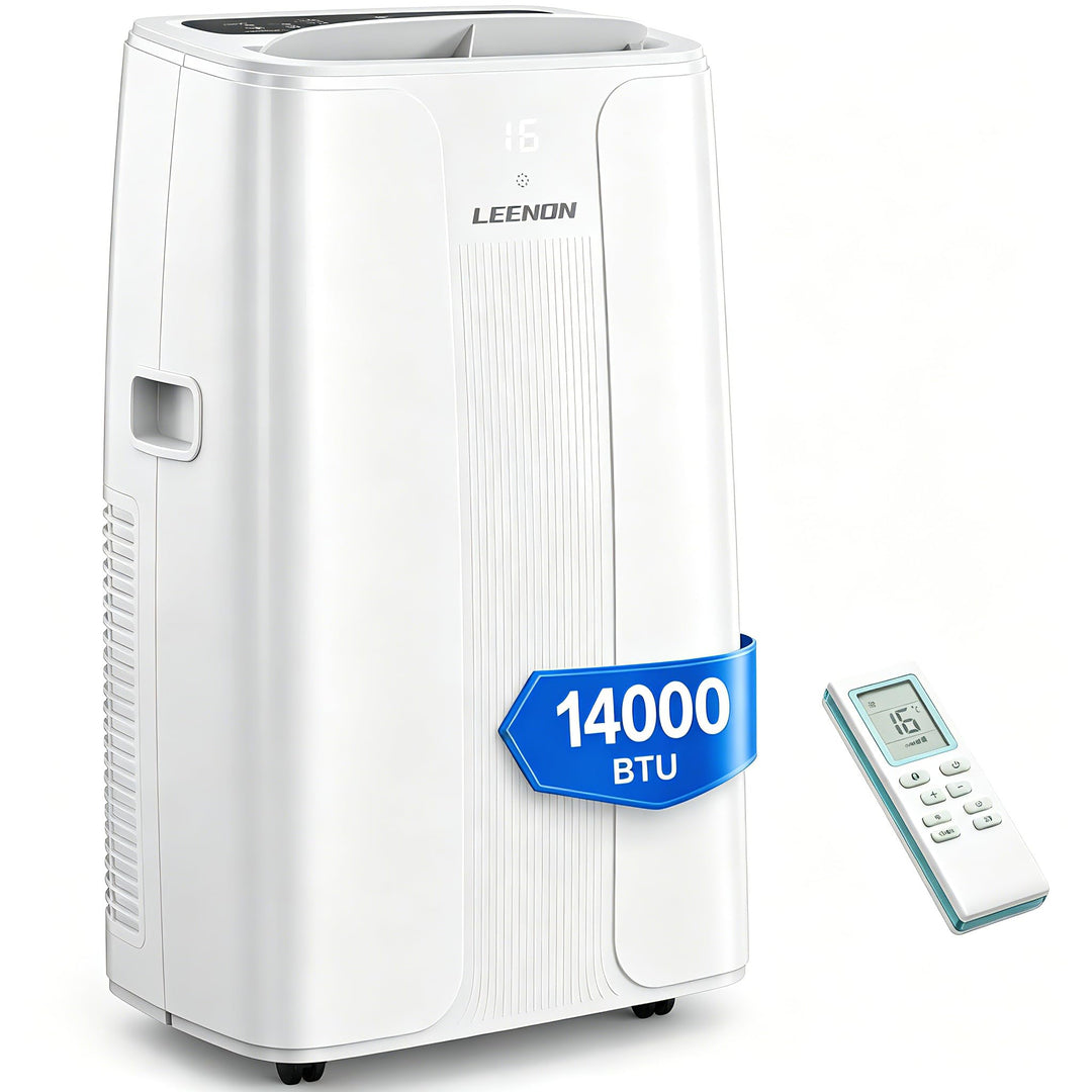 LEENON 14000 BTU Klimaanlage Mobil Klimagerät, 4 in 1 Kühlen Entfeuchten Lüftermodus Schlafmodus, Mo