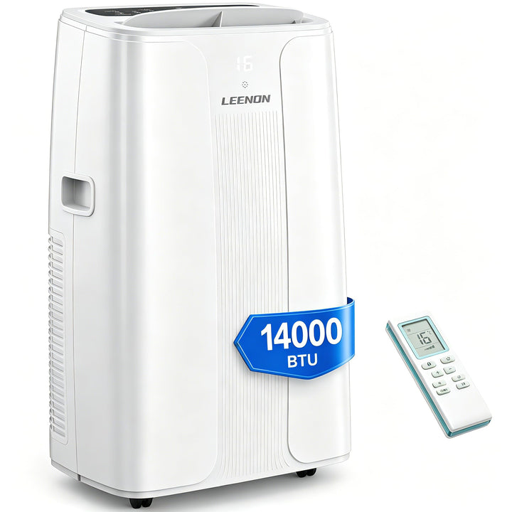 LEENON 14000 BTU Klimaanlage Mobil Klimagerät, 4 in 1 Kühlen Entfeuchten Lüftermodus Schlafmodus, Mo