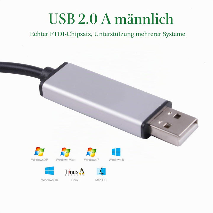 USB zu DMX Schnittstellenadapter RS485 Konverter seriell 3PIN XLR LED DMX512 Freestyler Software PC