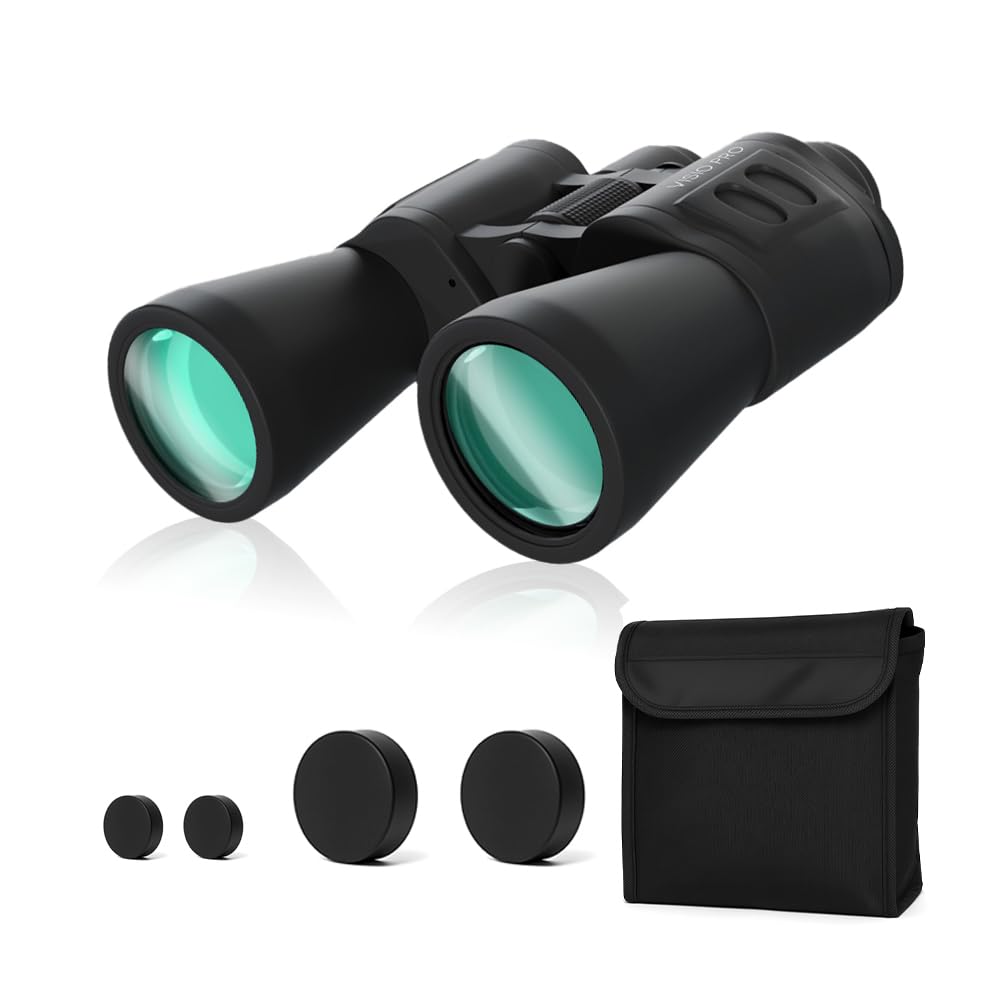 VISIO PRO Fernglas für Erwachsene 10x50 | BAK4 HD Prisma | Ferngläser mit individuell einstellbare D
