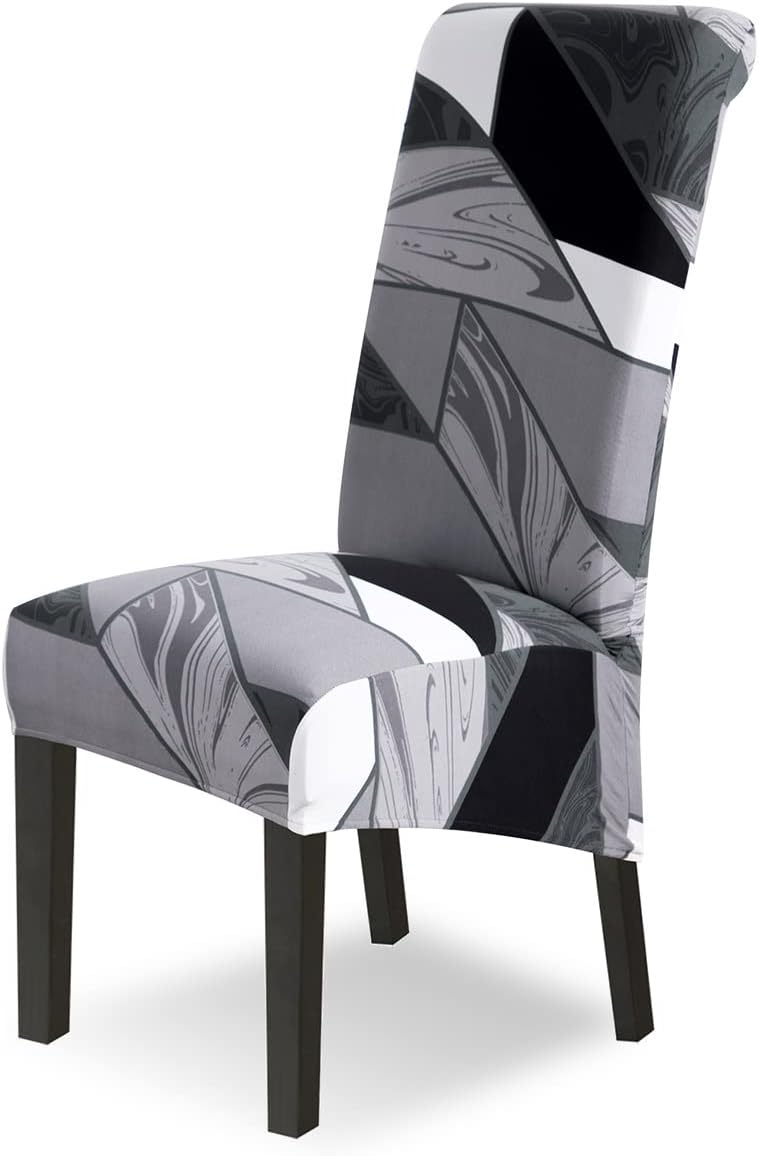 Lydevo Stuhlhussen XL 4er Set Stretch Stuhlhussen Schwingstühle XL für Esszimmerstühle Spandex Unive