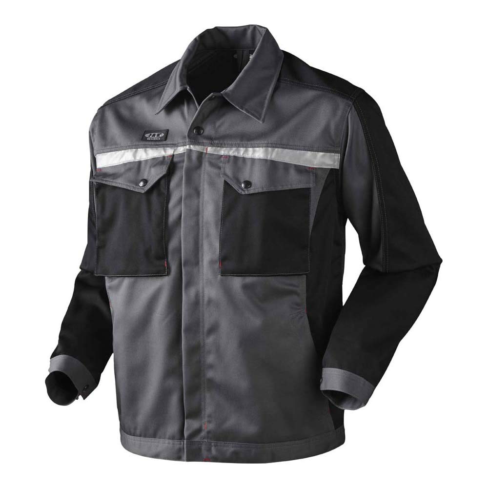 J.A.K. 92055004 Serie 9205 65% Polyester/35% Baumwolle Blousonjacke, Grau/Schwarz, XL Grösse