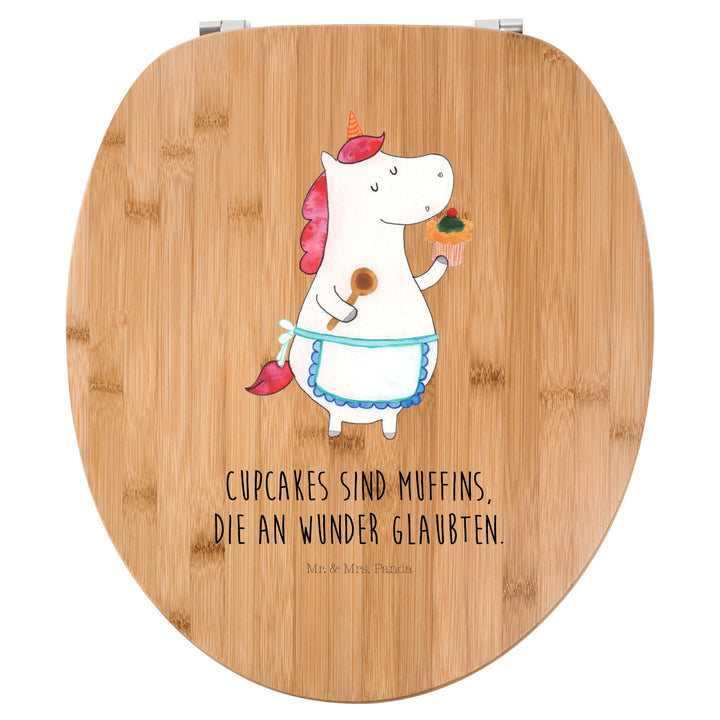 Mr. & Mrs. Panda Motiv WC Sitz Einhorn Küchenfee - Geschenk, backen, Träumer, Einhorn Deko, Klobrill