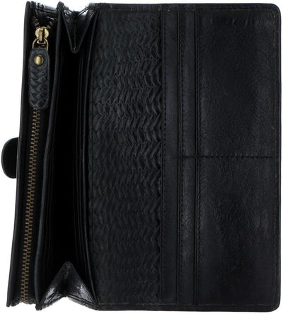 Chiemsee Geldbörse Echt Leder schwarz Damen - 020646 Black, Black