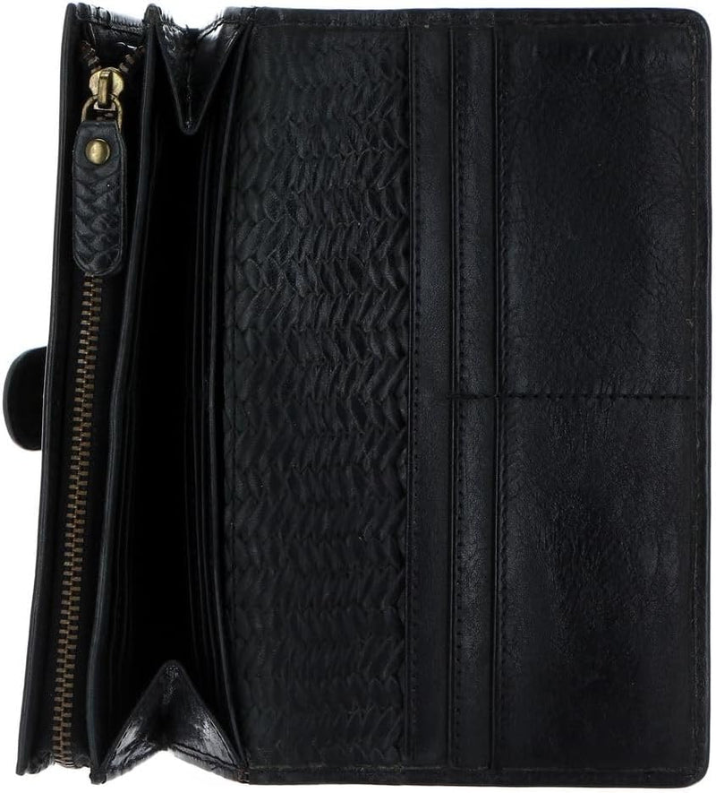 Chiemsee Geldbörse Echt Leder schwarz Damen - 020646 Black, Black
