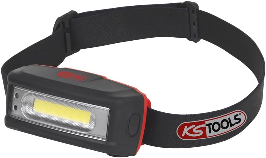 KS Tools 550.1236 STRIPE LED-Akku-Kopflampe mit Bewegungssensor, 220 Lumen